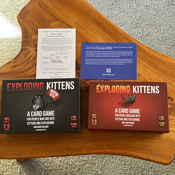 Exploding Kittens Set Original Kickstarter First Edition - Picture 2 of 12